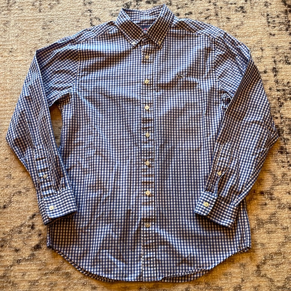 Vineyard Vines Men’s Slim Fit Whale Shirt Sz M